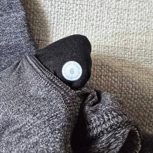 Lululemon Wunder Under Gray Leggings Yoga Pants Size 6 High Rise - Picture 3 of 4